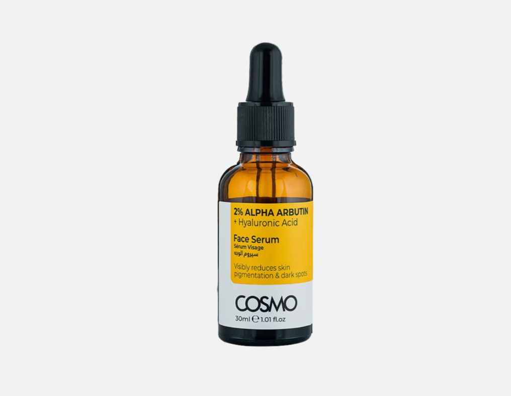 COSMO 2% ALPHA ARBUTIN + HYALURONIC ACID FACE SERUM