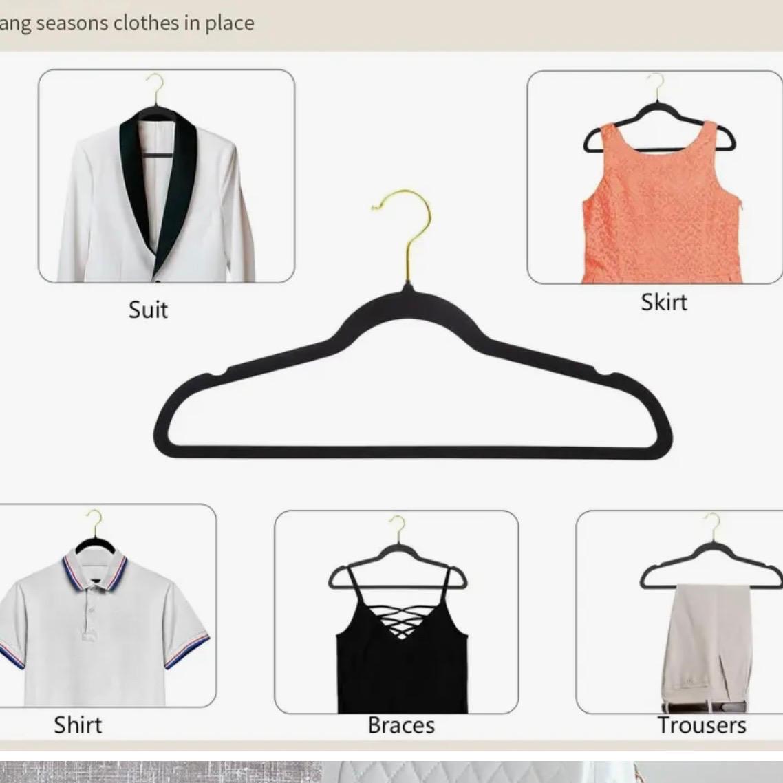 10 Pcs of Non-Slip Hangars