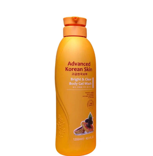 Advanced Korean Skin Bright & Clear Body Gel Wash 1200ml (Papaya)