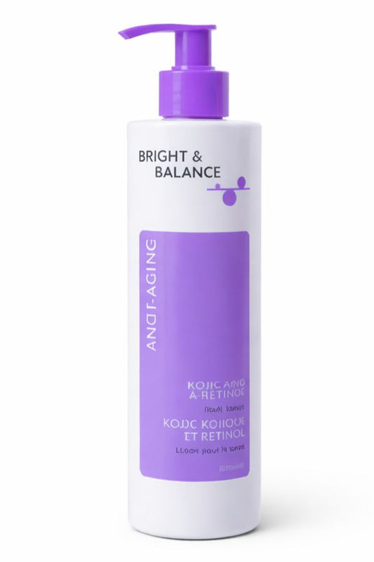 Bright & balance kojic acid and retinol body lotion