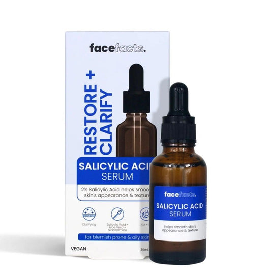 FaceFacts Salicylic Acid (Restore + Clarify) Facial Serum 30ml