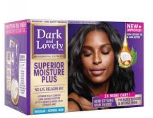 Dark And Lovely Superior Moisture Plus No-Lye Relaxer Kit