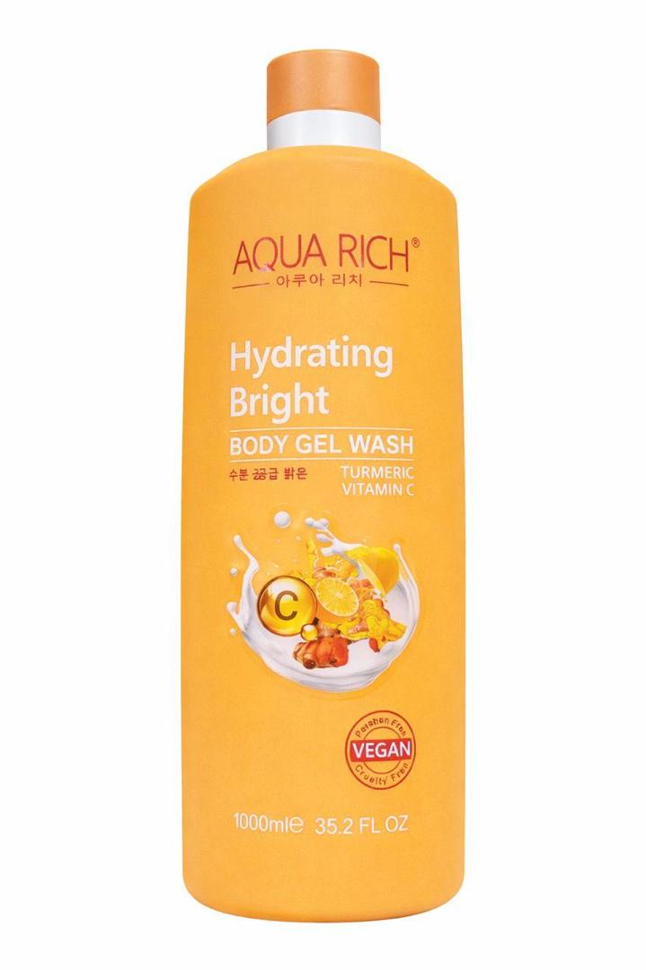 Aqua Rich Hydrating Bright Body Wash with Turmeric Vitamin C