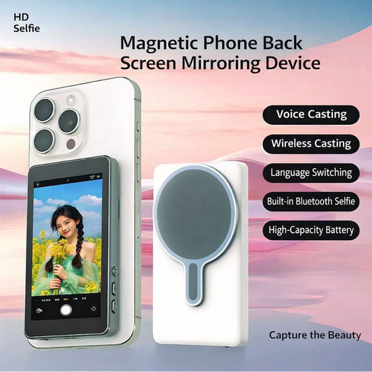 Screen Magnetic Phone selfie and Vlogging Back Mirrowing Device