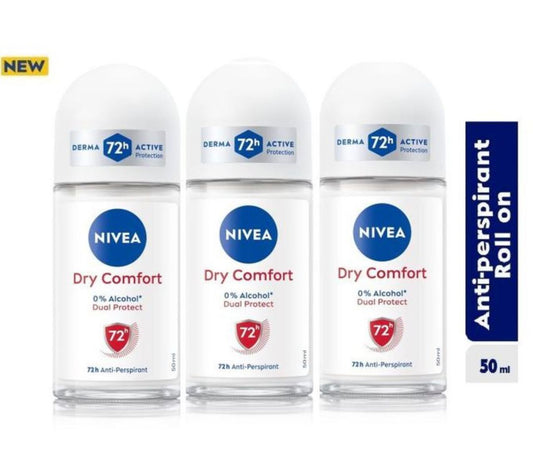 NIVEA Dry Comfort Roll-on For Women, 72h- 50ml