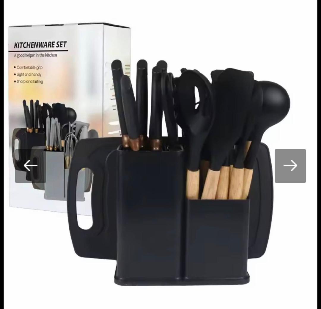 Sets Of Silicone Quality Kitchenware Spoon And Knife