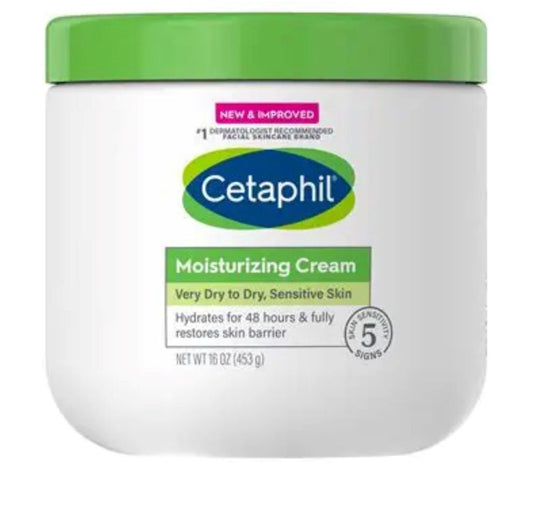 Cetaphil Hydrating Moisturizing Cream – Face & Body Care for Sensitive Skin