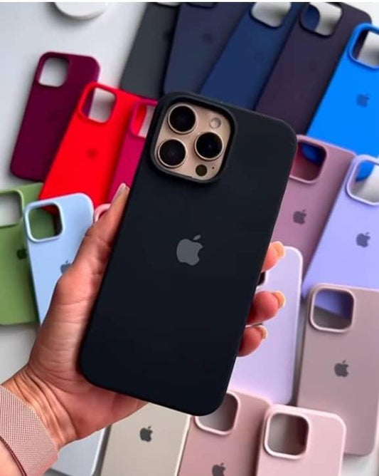 iPhone 15 Pro max Silicon Case Black