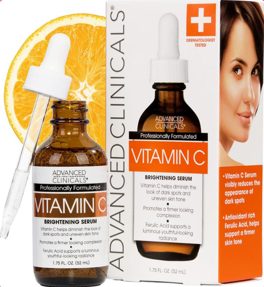 advanced clinicals vitamin c brightening serum